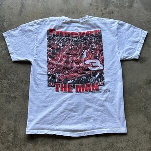 Vintage Dale Earnhardt Forever The Man NASCAR‎ Racing T-Shirt Lap 3 L/G